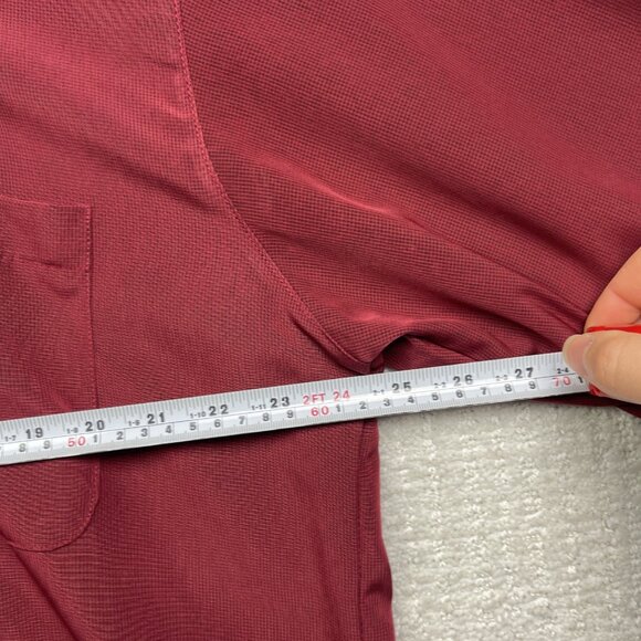 Danelli Men's Button up Dress Shirt Size XL Red Plaid Pocket Made In Canada - Picture 7 of 10